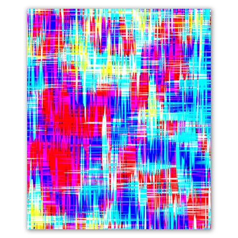 Red blue messy stripes                                                     Poster 20  x 24  from ArtsNow.com 20 x24  Poster - 1