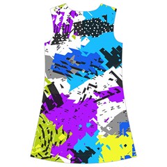 Shaky shapes                                                              Kids  Short Sleeve Velvet Dress from ArtsNow.com Back