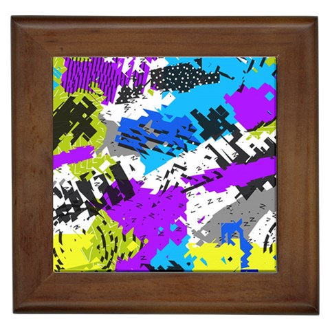 Shaky shapes                                                          Framed Tile from ArtsNow.com Front