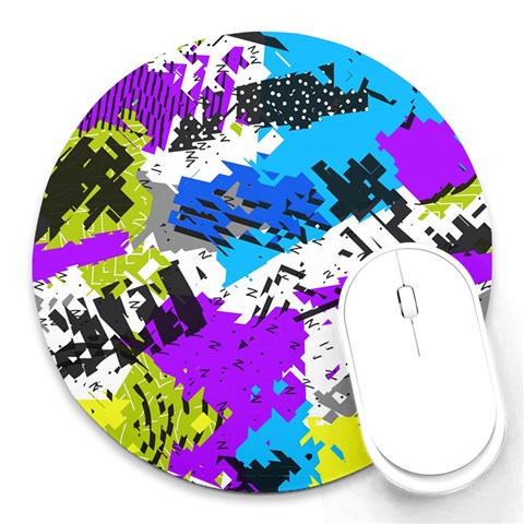 Shaky shapes                                                          Round Mousepad from ArtsNow.com Front