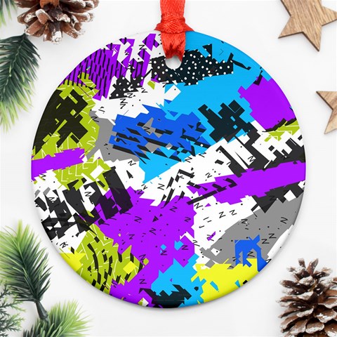 Shaky shapes                                                          Ornament (Round) from ArtsNow.com Front