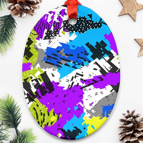 Shaky shapes                                                          Ornament (Oval) from ArtsNow.com Front