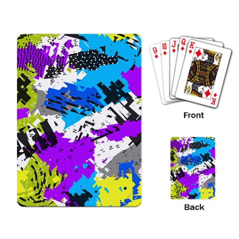 Shaky shapes                                                          Playing Cards Single Design from ArtsNow.com Back