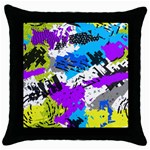 Shaky shapes                                                          Throw Pillow Case (Black)