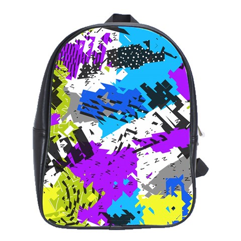 Shaky shapes                                                          School Bag (Large) from ArtsNow.com Front