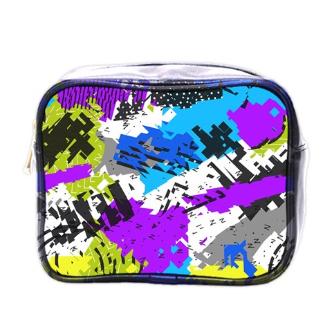 Shaky shapes                                                          Mini Toiletries Bag (One Side) from ArtsNow.com Front