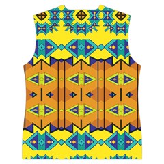 Tribal pattern                                                       Women s Button Up Puffer Vest from ArtsNow.com Back