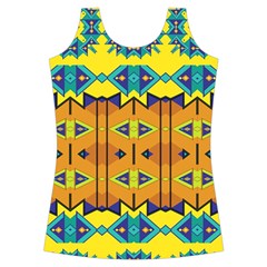 Tribal pattern                                                         Criss cross Back Tank Top from ArtsNow.com Front