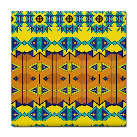 Tribal pattern                                                          Tile Coaster from ArtsNow.com Front