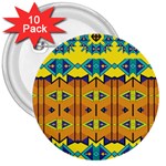 Tribal pattern                                                          3  Button (10 pack)