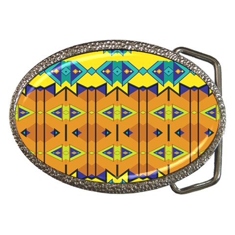 Tribal pattern                                                          Belt Buckle from ArtsNow.com Front