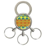 Tribal pattern                                                          3-Ring Key Chain