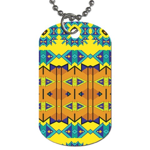 Tribal pattern                                                          Dog Tag (One Side) from ArtsNow.com Front