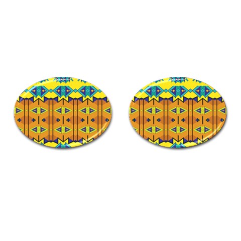 Tribal pattern                                                          Cufflinks (Oval) from ArtsNow.com Front(Pair)