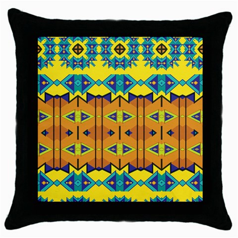 Tribal pattern                                                          Throw Pillow Case (Black) from ArtsNow.com Front