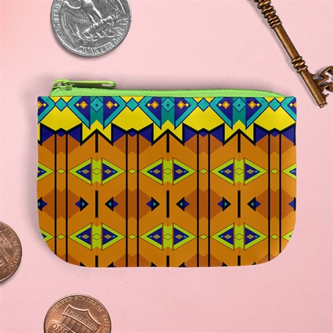 Tribal pattern                                                         Mini Coin Purse from ArtsNow.com Front