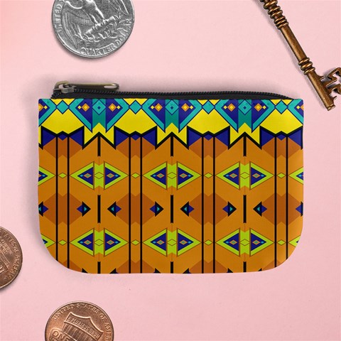 Tribal pattern                                                         Mini Coin Purse from ArtsNow.com Front