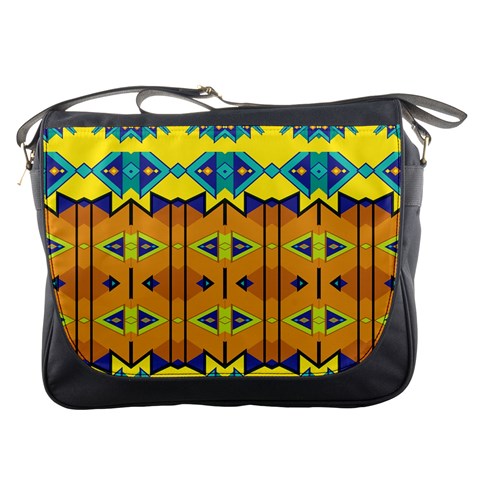 Tribal pattern                                                          Messenger Bag from ArtsNow.com Front