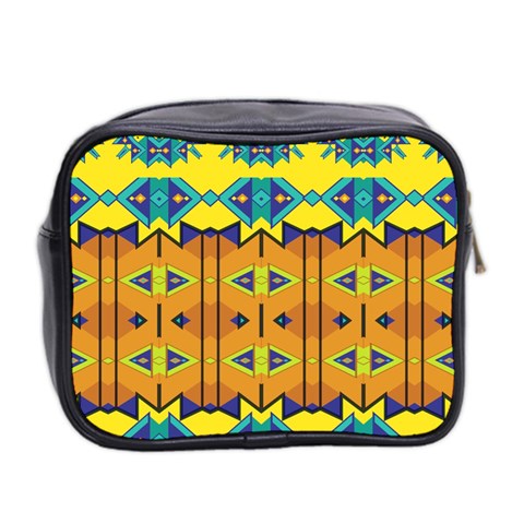 Tribal pattern                                                          Mini Toiletries Bag (Two Sides) from ArtsNow.com Back