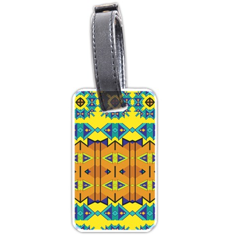 Tribal pattern                                                          Luggage Tag (one side) from ArtsNow.com Front