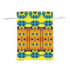 Tribal pattern                                                      Lightweight Drawstring Pouch (L) from ArtsNow.com Front