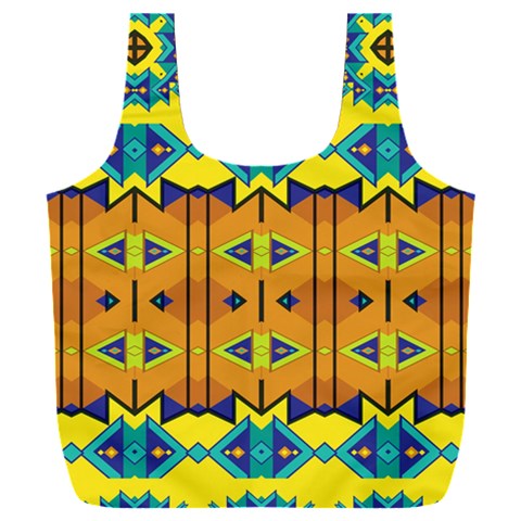 Tribal pattern                                                     Full Print Recycle Bag (XXL) from ArtsNow.com Front