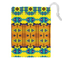 Tribal pattern                                                      Drawstring Pouch (5XL) from ArtsNow.com Front