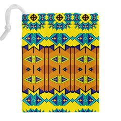 Tribal pattern                                                      Drawstring Pouch (5XL) from ArtsNow.com Back