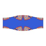 Yellow red shapes on a blue background                                                          Stretchable Headband