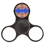 Yellow red shapes on a blue background                                                         Finger Spinner