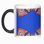 Yellow red shapes on a blue background                                                          Morph Mug