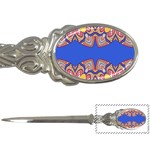 Yellow red shapes on a blue background                                                          Letter Opener