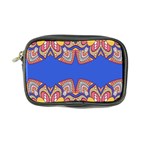 Yellow red shapes on a blue background                                                          Coin Purse