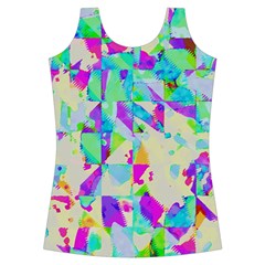 Watercolors spots                                                         Criss cross Back Tank Top from ArtsNow.com Front