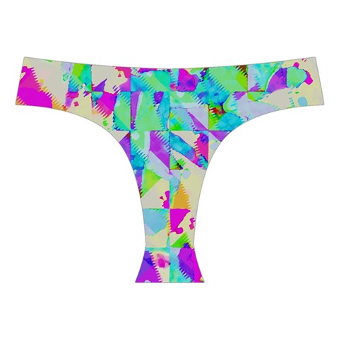 Watercolors spots                                                         Cross Back Hipster Bikini Set from ArtsNow.com Front Under