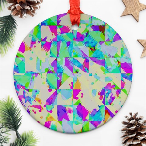 Watercolors spots                                                          Ornament (Round) from ArtsNow.com Front