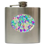 Watercolors spots                                                          Hip Flask (6 oz)