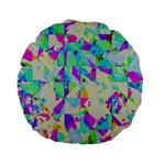 Watercolors spots                                                         Standard 15  Premium Flano Round Cushion