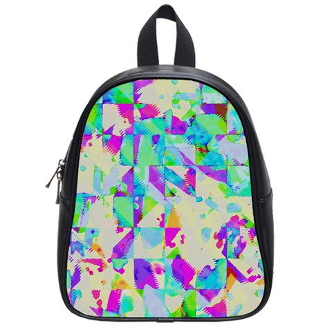 Watercolors spots                                                          School Bag (Small) from ArtsNow.com Front