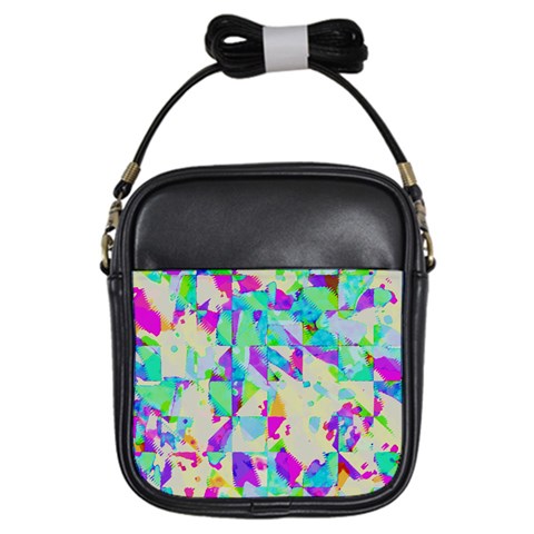 Watercolors spots                                                          Girls Sling Bag from ArtsNow.com Front