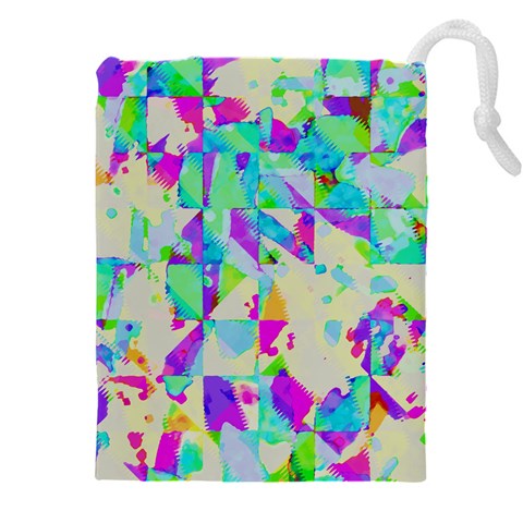 Watercolors spots                                                      Drawstring Pouch (5XL) from ArtsNow.com Front