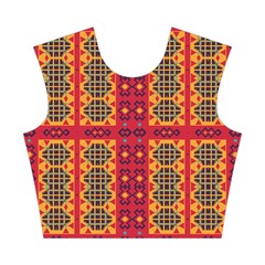 Shapes in retro colors2                                                           Cotton Crop Top from ArtsNow.com Front