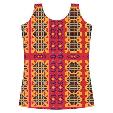 Shapes in retro colors2                                                          Criss cross Back Tank Top from ArtsNow.com Front