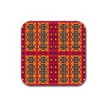 Shapes in retro colors2                                                           Rubber Square Coaster (4 pack