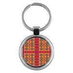 Shapes in retro colors2                                                           Key Chain (Round)