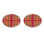 Shapes in retro colors2                                                           Cufflinks (Oval)