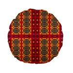 Shapes in retro colors2                                                          Standard 15  Premium Flano Round Cushion