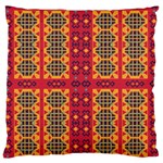 Shapes in retro colors2                                                          Large Flano Cushion Case (Two Sides)