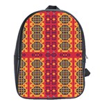 Shapes in retro colors2                                                           School Bag (Large)