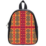 Shapes in retro colors2                                                           School Bag (Small)